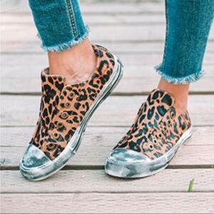 Naughty Monkey Women’s Leopard Print Pony Hair Slip On Sneakers Sz 7.5